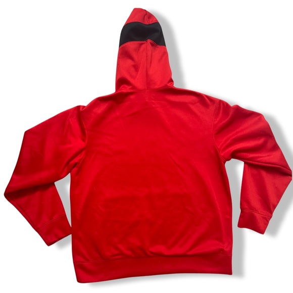 Men’s Nike Red Atlanta Hawks Spotlight On Court Practice Performance Hoodie - Picture 2 of 5